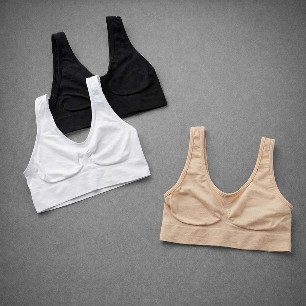 3pcs Comfort Bra Push Up Seamless Underwear Sexy Invisible Hot Sport Plus Size