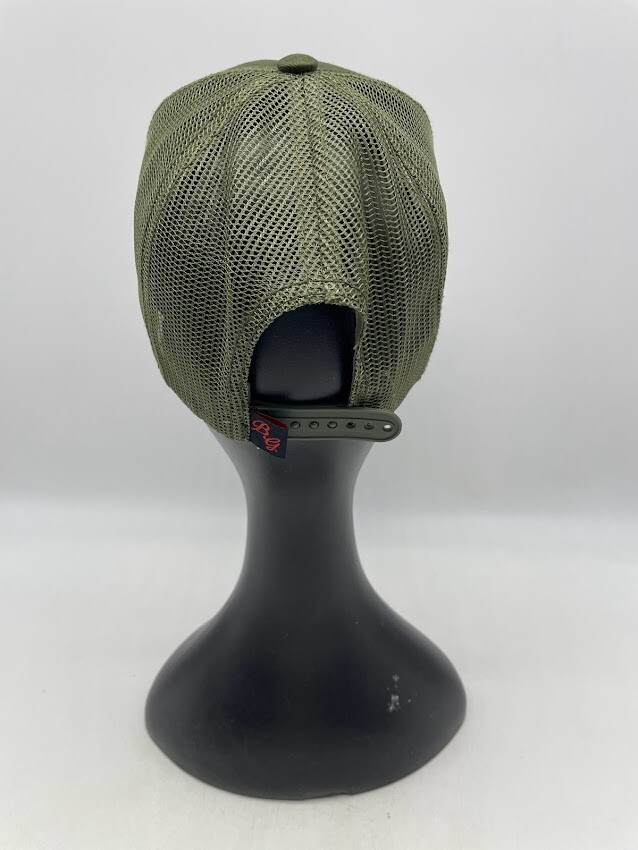 Giant Garments Green Trucker Hat Cap Mesh Back SnapBack One Size Fits All