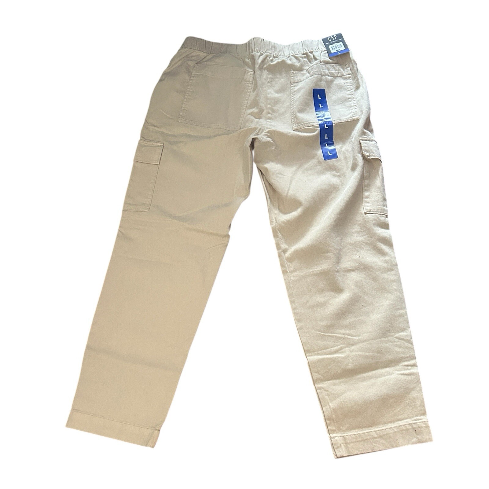 GAP Ladies Twill Pull On Cargo Pants with Pockets. Size Large, Color Tan.￼