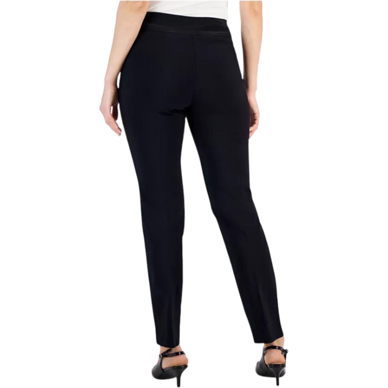 JM Collection Petite Tummy-Control Comfort waistband Pants, Black or Blue