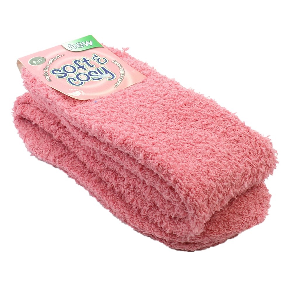 4~12pairs Women Solid Winter Socks Cozy Fuzzy Slipper Long Fleece Knee High Lot