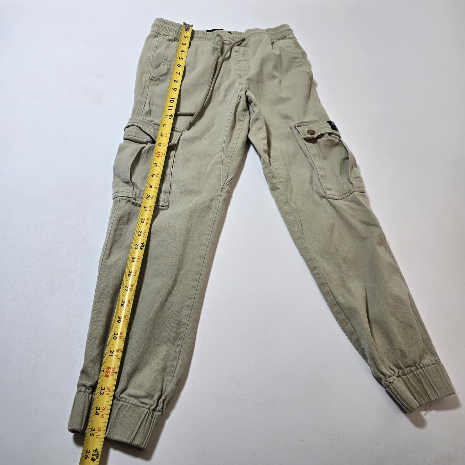 WESC Slim Utility Joggers Unisex Mens S Womens M Green Cargo Cotton Twill Retro