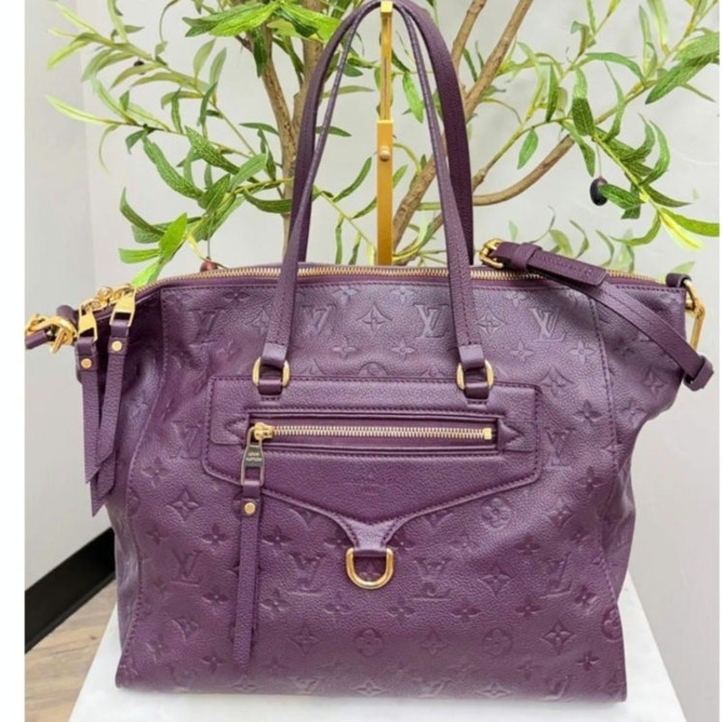 Louis Vuitton Purple Monogram Empreinte Embossed Leather Lumineuse PM Bag Purse