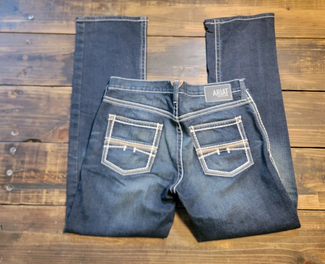 Ariat M5 Slim Straight Blue Jeans Men’s 35×34 Dark Washed Denim Like New