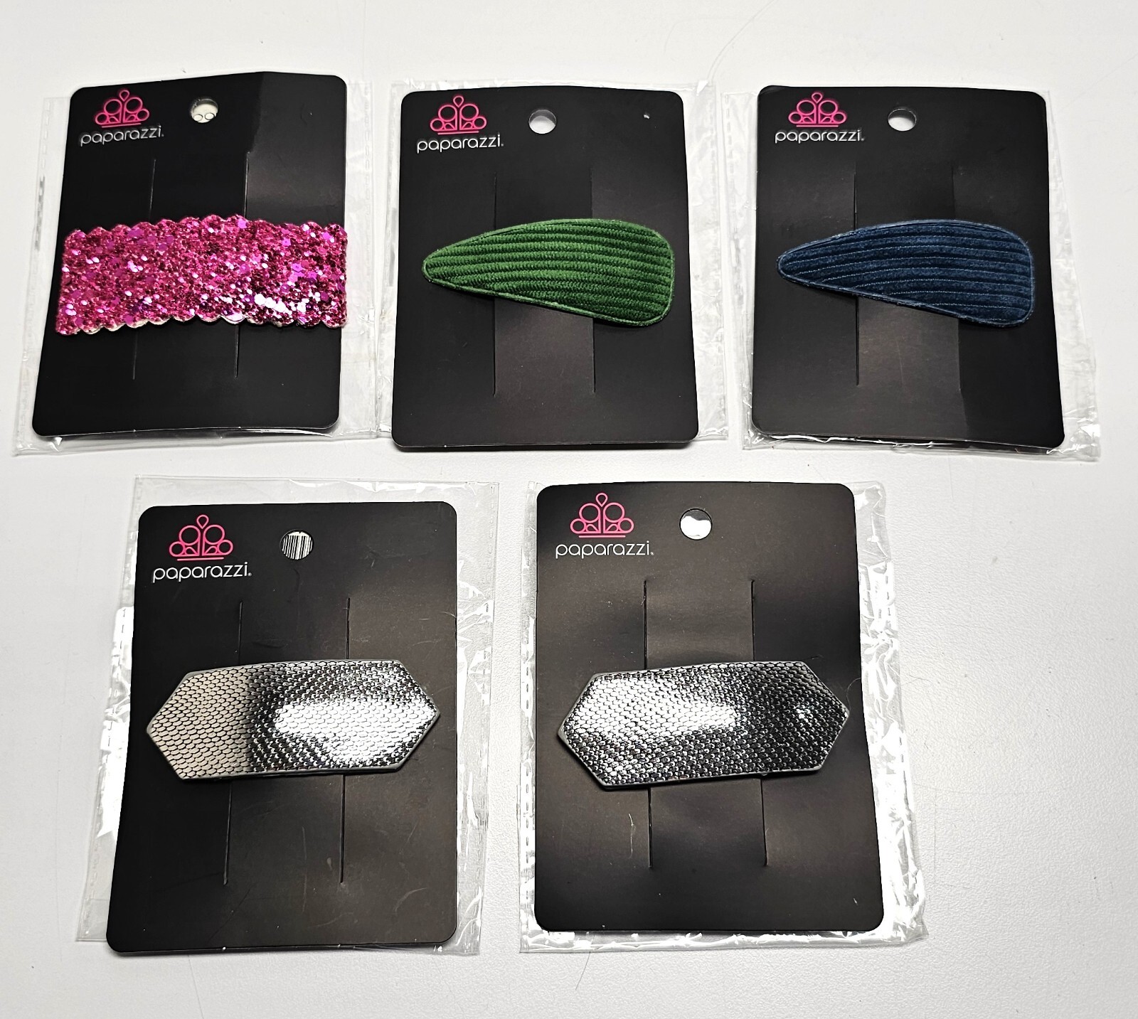 5 piece Paparazzi Hair Barrettes
