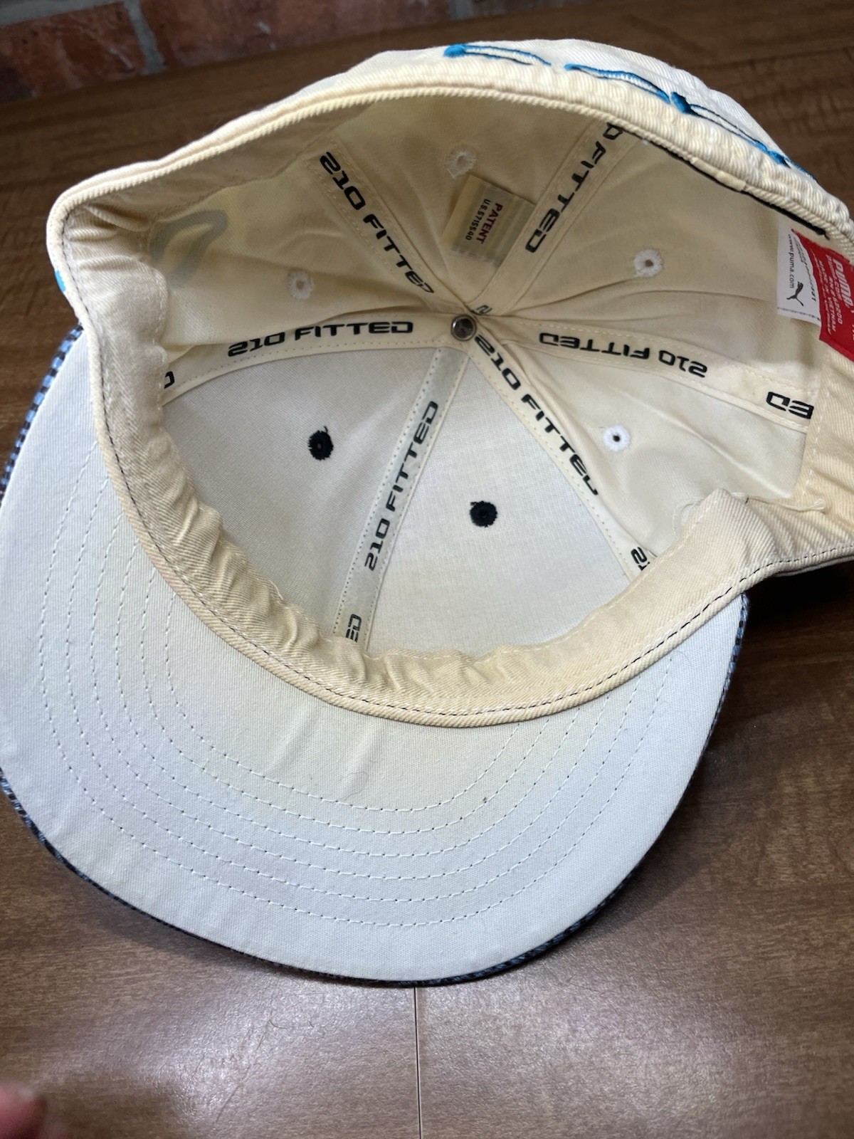 Puma Golf Cobra Embroidered Logo Plaid Large Size Flexfit Casual Hat