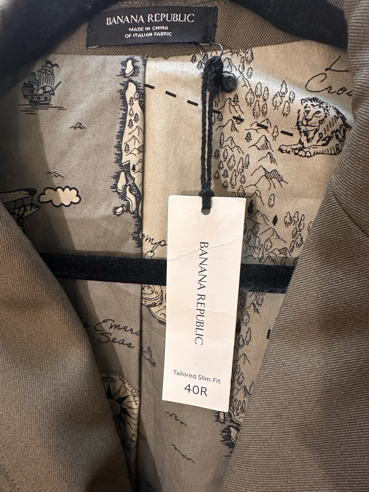 Banana Republic NEW Expedition 44 Heritage Mens Blazer Utility Safari Jacket