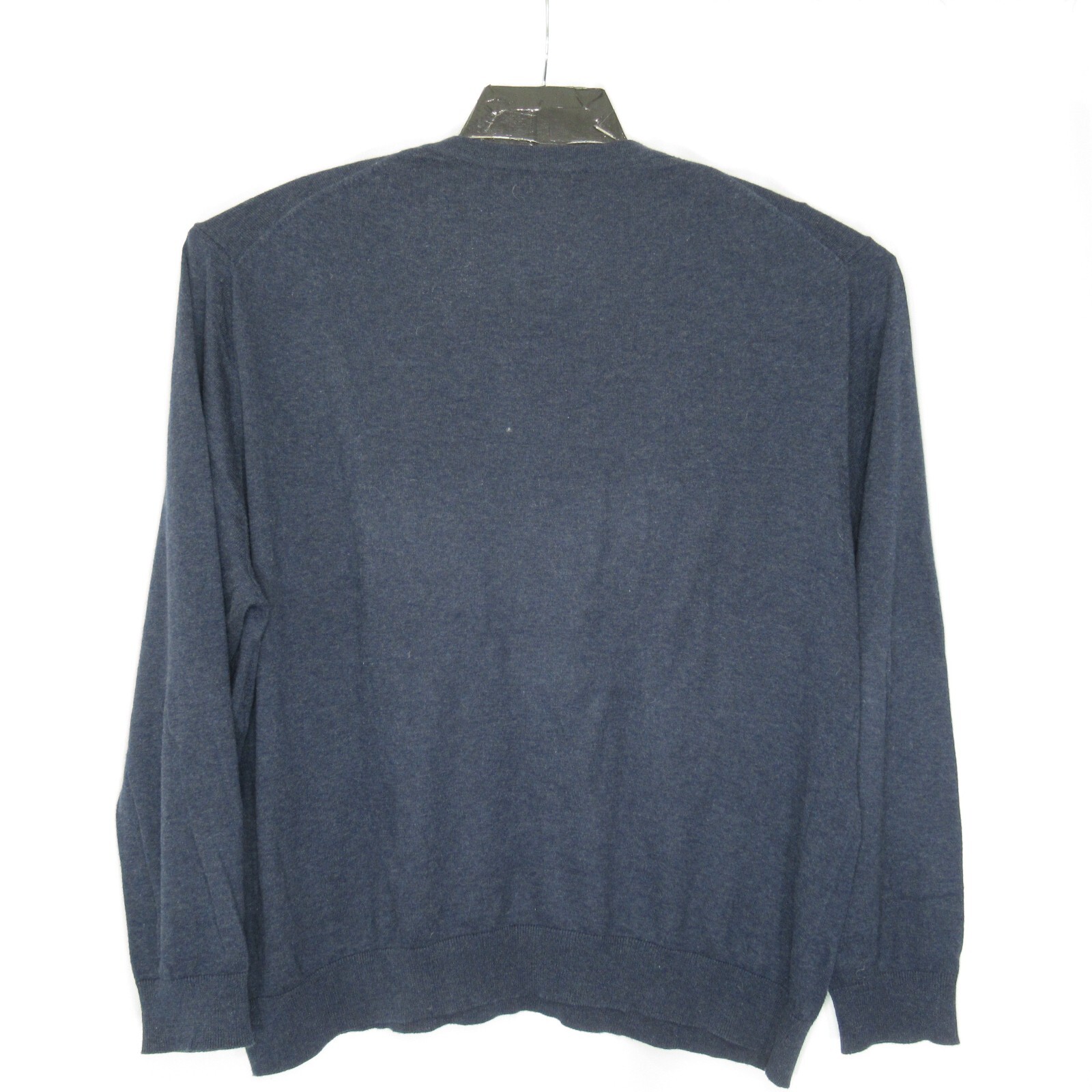 Bowen Wright Cotton Wool Knit Sweater Blue Mens Size XXL 2XL V Neck