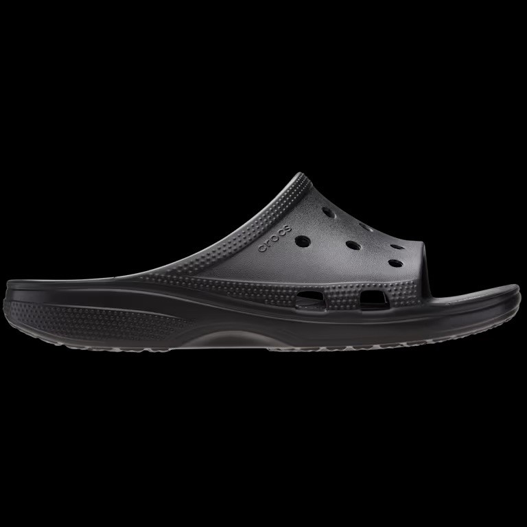 Crocs Baya Slide Open Toe Sandals Men 11 Black Rubber