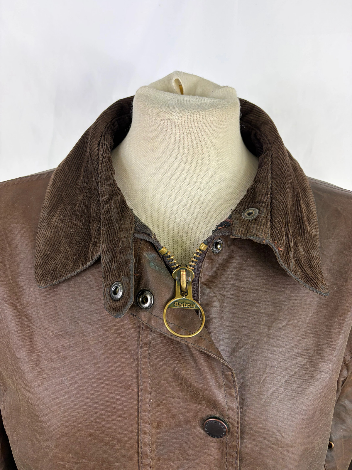Barbour Newmarket Womens Brown Jacket UK14 Size 44 Lady Wax Brown Newmarket j…