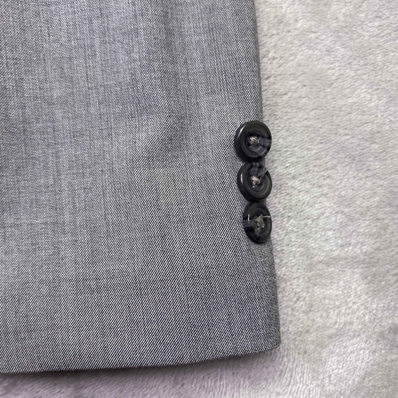 Chaps Boys Medium Grey Two Button Blazer Jacket Style C831164H Size 18 Reg