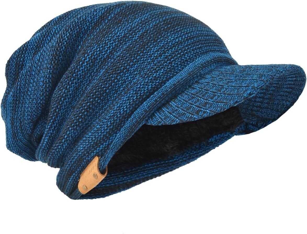 Men’s Oversize Skull Slouch Beanie Large Skullcap Knit Hat