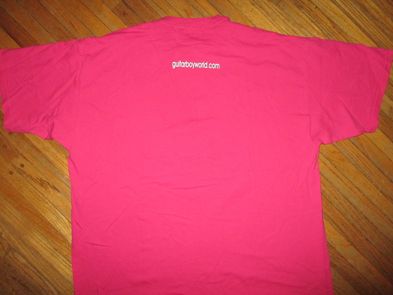 2XL GUITAR BOY T SHIRT Defunct World Company Store Mustache Skull Crown Pink XXL