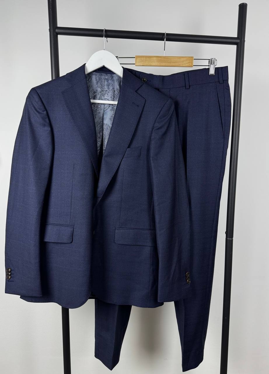 Scabal Savile Row Blue Mens Suit size 36R US / 46 EU