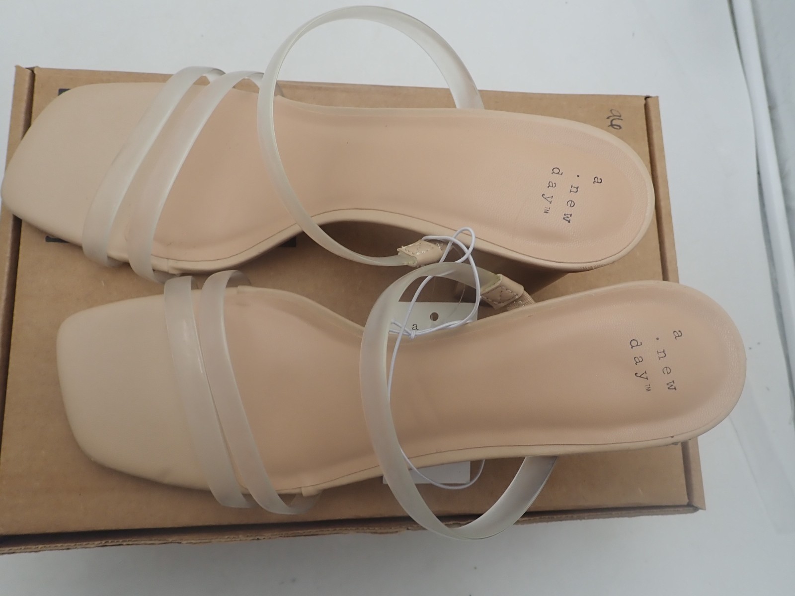 A New Day Stacy Mule Heels Size 11 Block Heel Slip-On Sandals