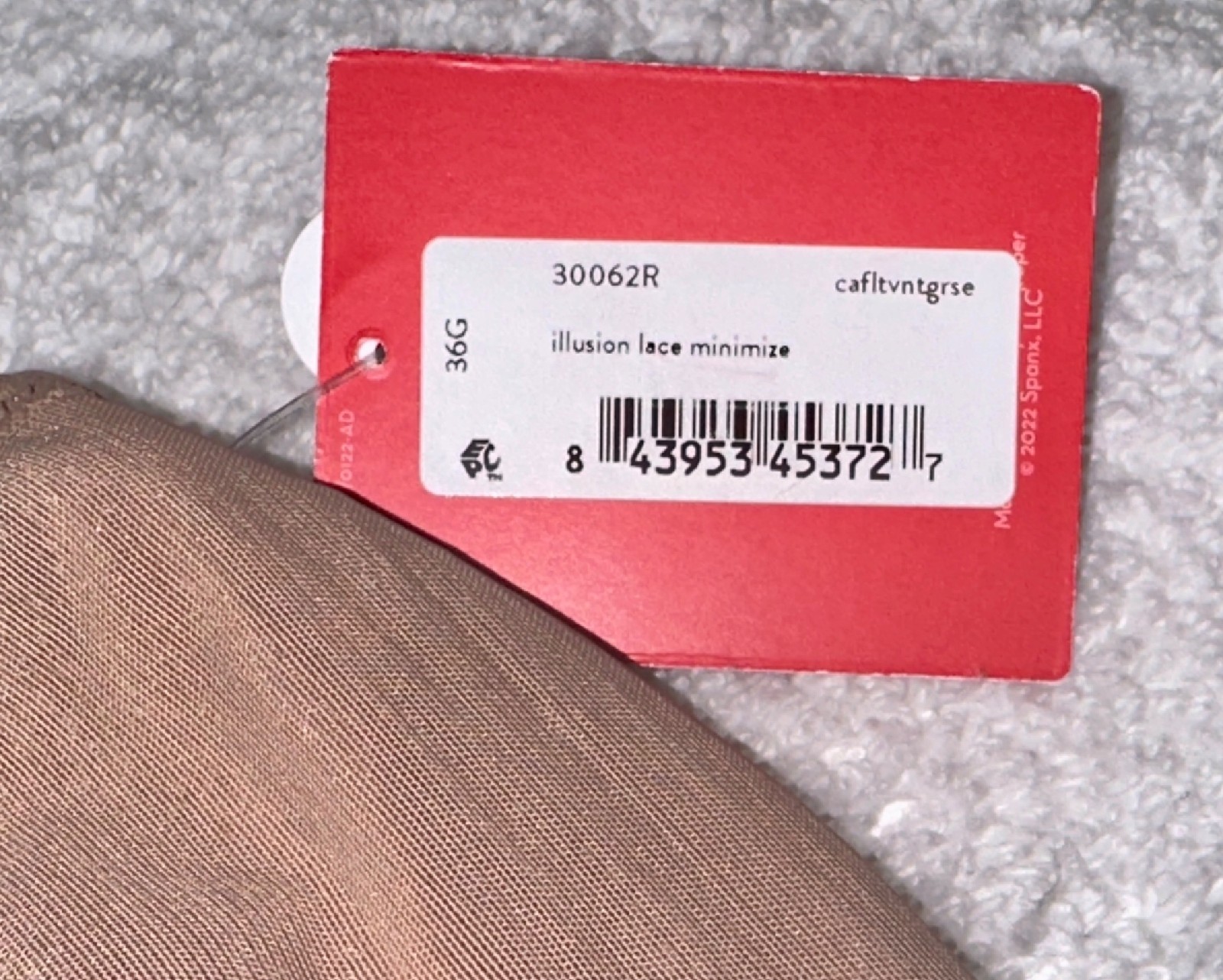 SPANX Illusion Lace Cafe Au Lait Rose Minimizer Underwire Bra 32G 34G 36DD 38DD