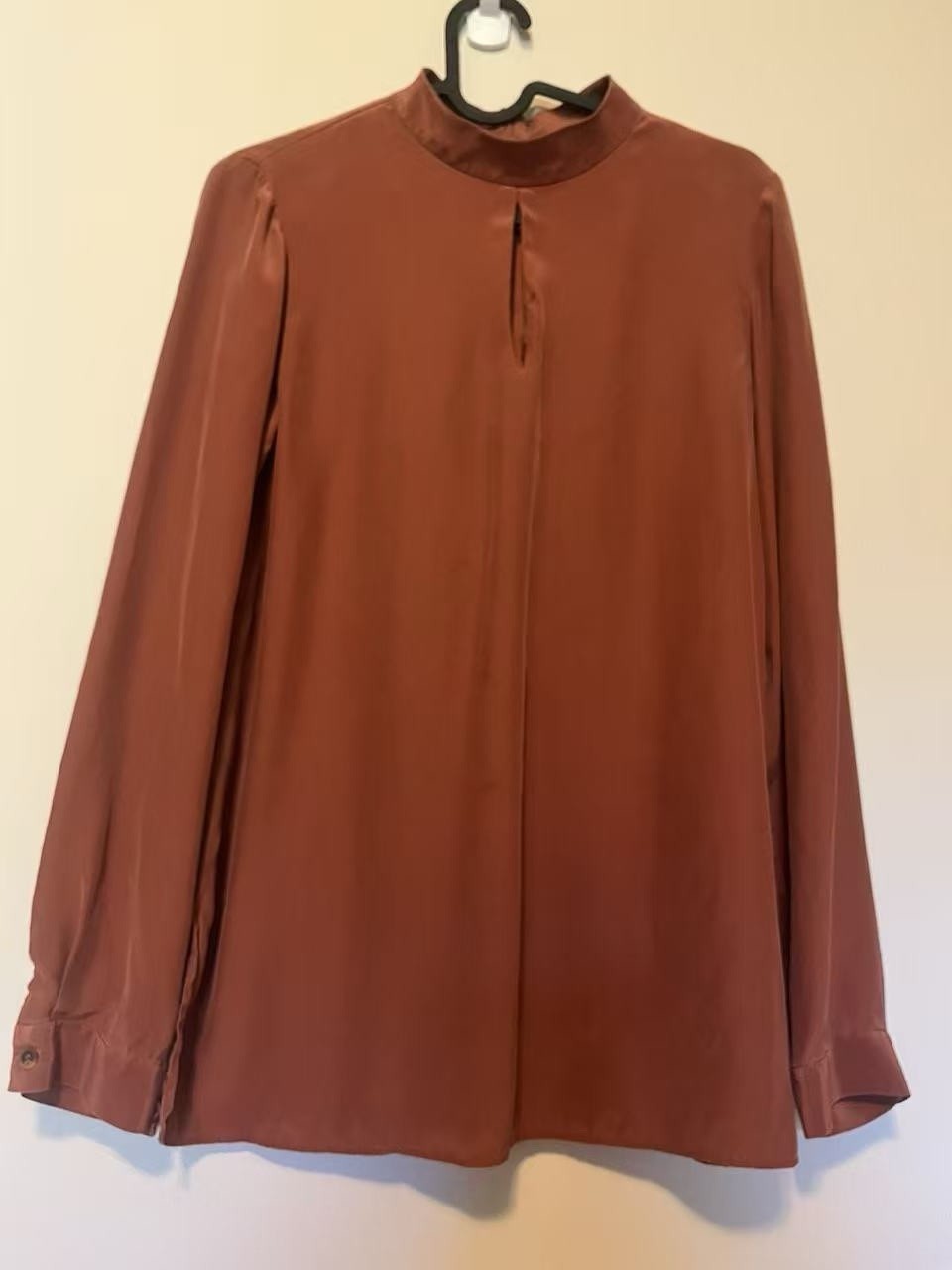 $400 Lafayette 148 Women’s 100% Silk Blouse Long Sleeves Size S