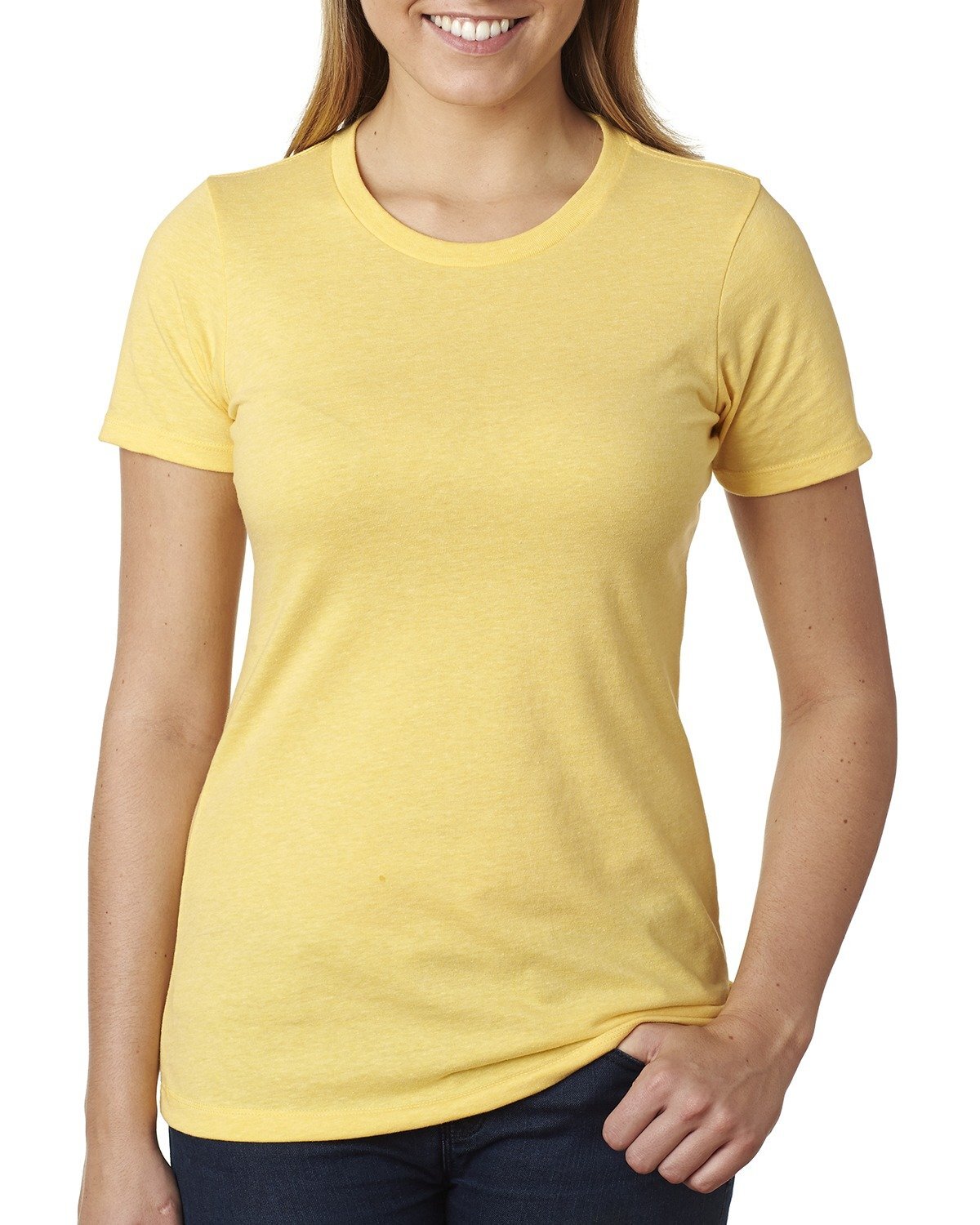 2 Pack Of Next Level Apparel Ladies CVC Stylish T Shirt Plain T-Shirt – 6610