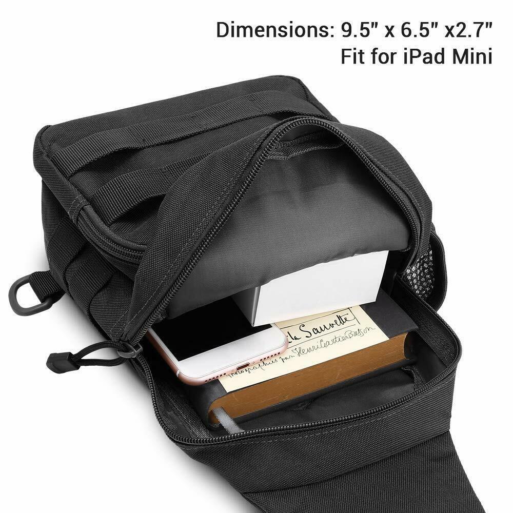 Men Backpack Molle Outdoor Tactical Sling Chest Pack Hiking Travel Shoulder Bag