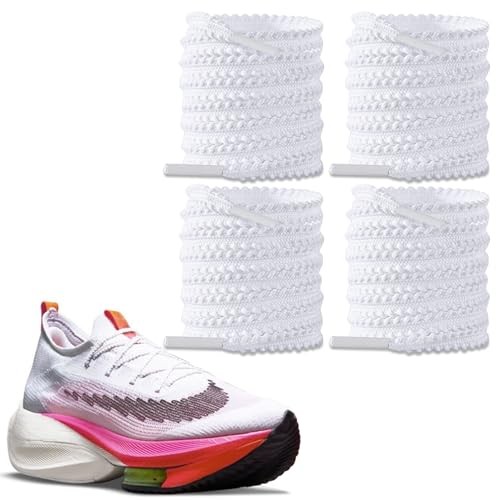 2 Pairs Running Shoe Laces for AlphaFly 3 Sneakers, Athletic 47″/120cm White