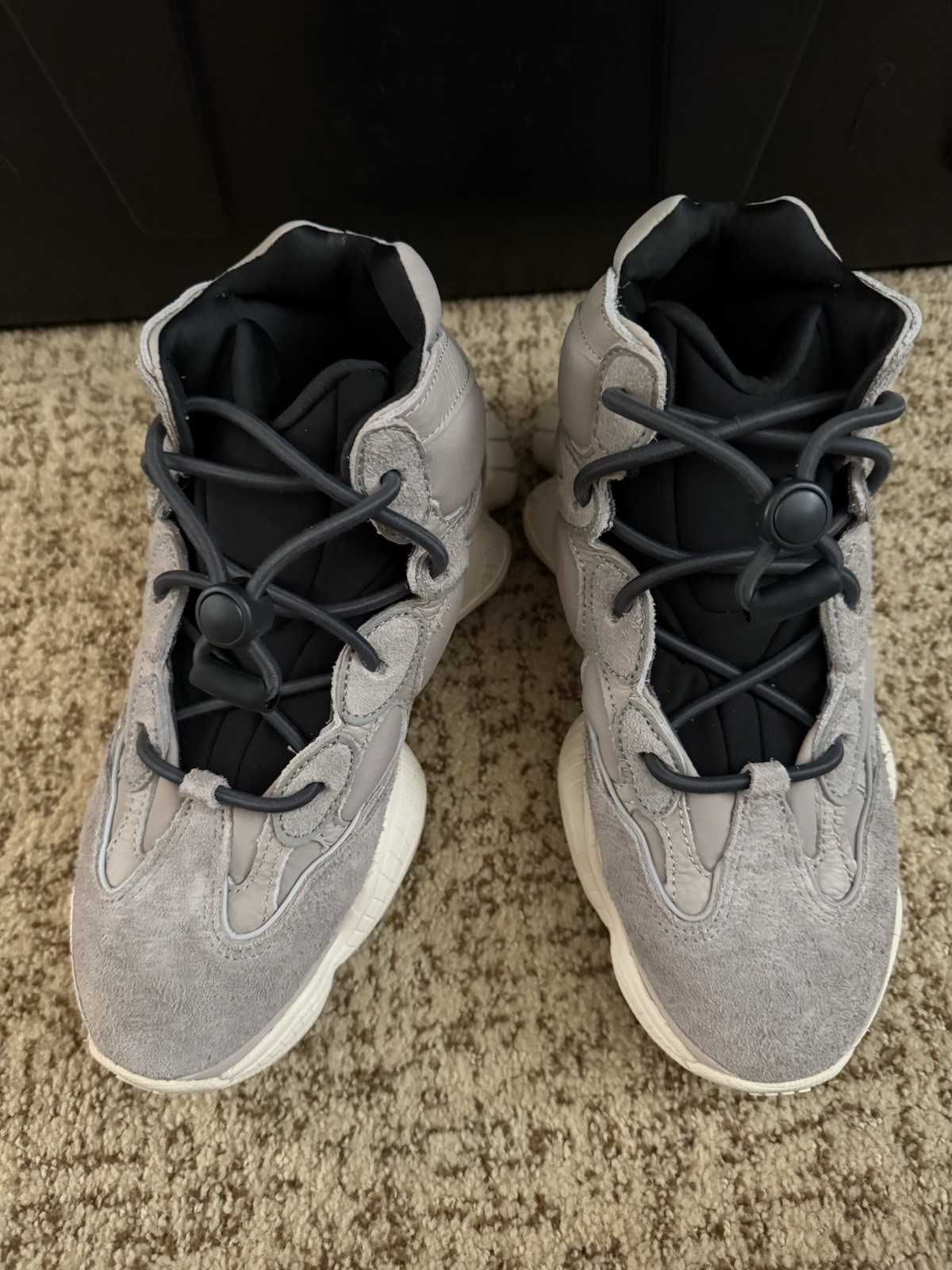 adidas Yeezy 500 High Mist Stone GV7775 White Suede High Top Men’s Athletic
