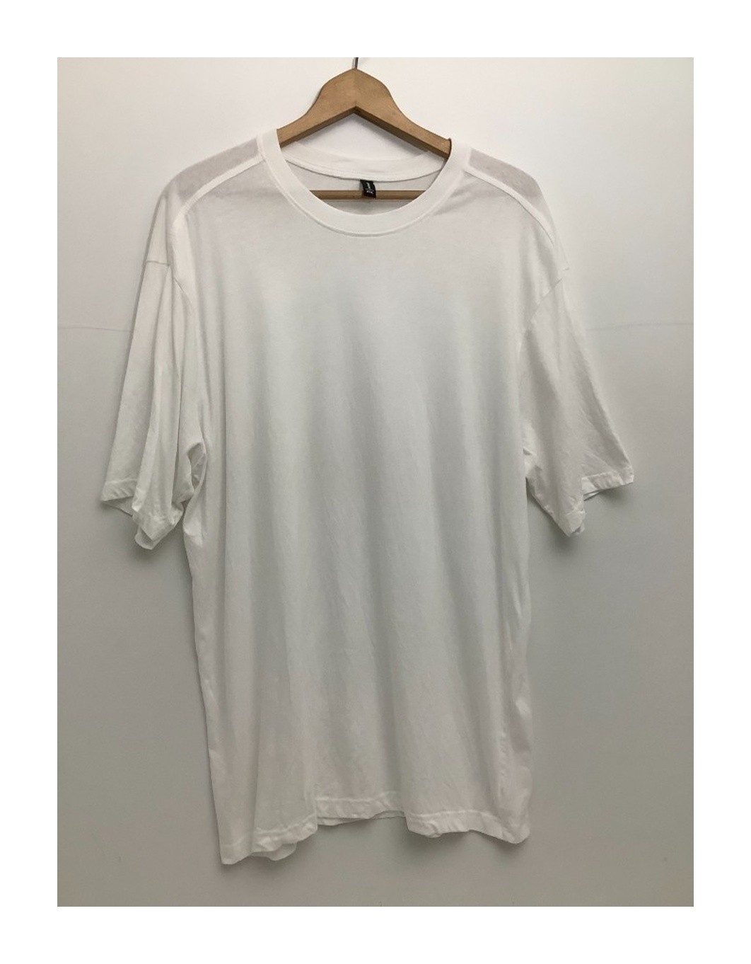 Donnay White Cotton Men’s T-Shirt 3XL 33.5in Length 24in Pit to Pit Regular Fit