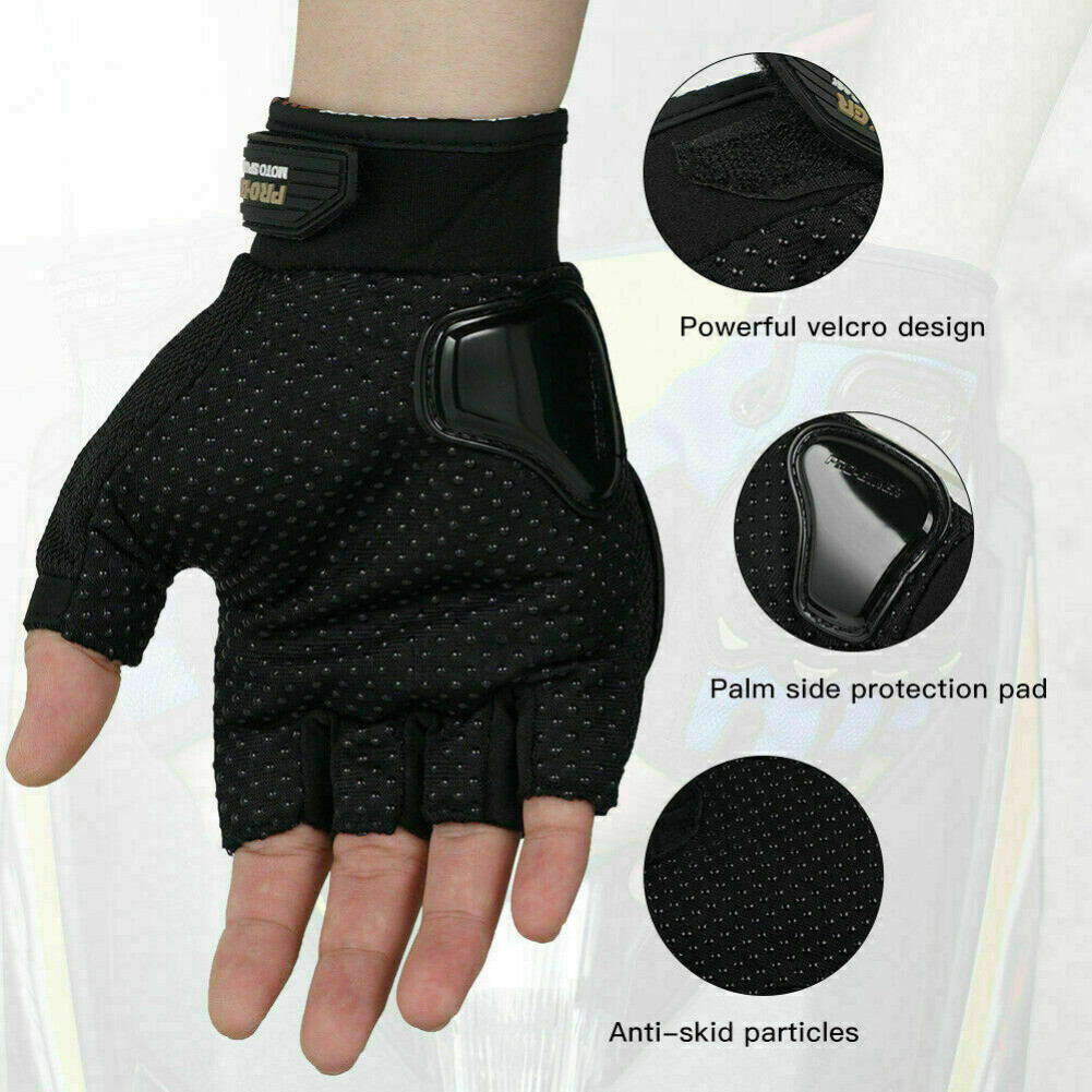 Outdoor Motorcycle Gloves Cycling Fingerless Full Finger Gel Pad Gloves for Men
