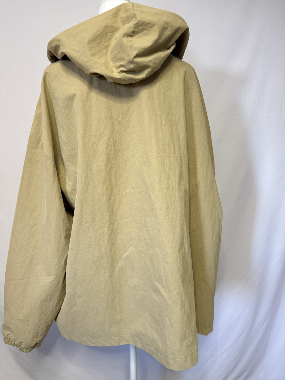 UMen’s Size 2XL Utility Jacket Hooded Tan Khaki Free Assembly Cotton Blend New