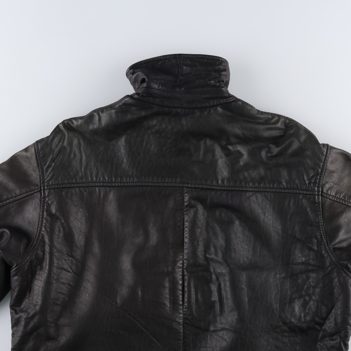 Used MARCUCCI swing top type leather blouson men’s size L equivalent