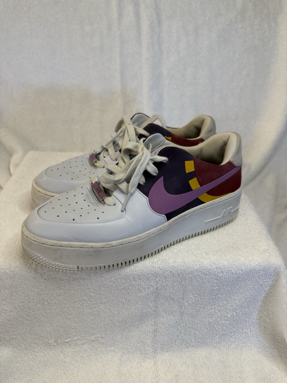 Nike Air Force 1 Sage Low Lx Women’s 9.5 Shoes White/Pink/Purple/Burgendy