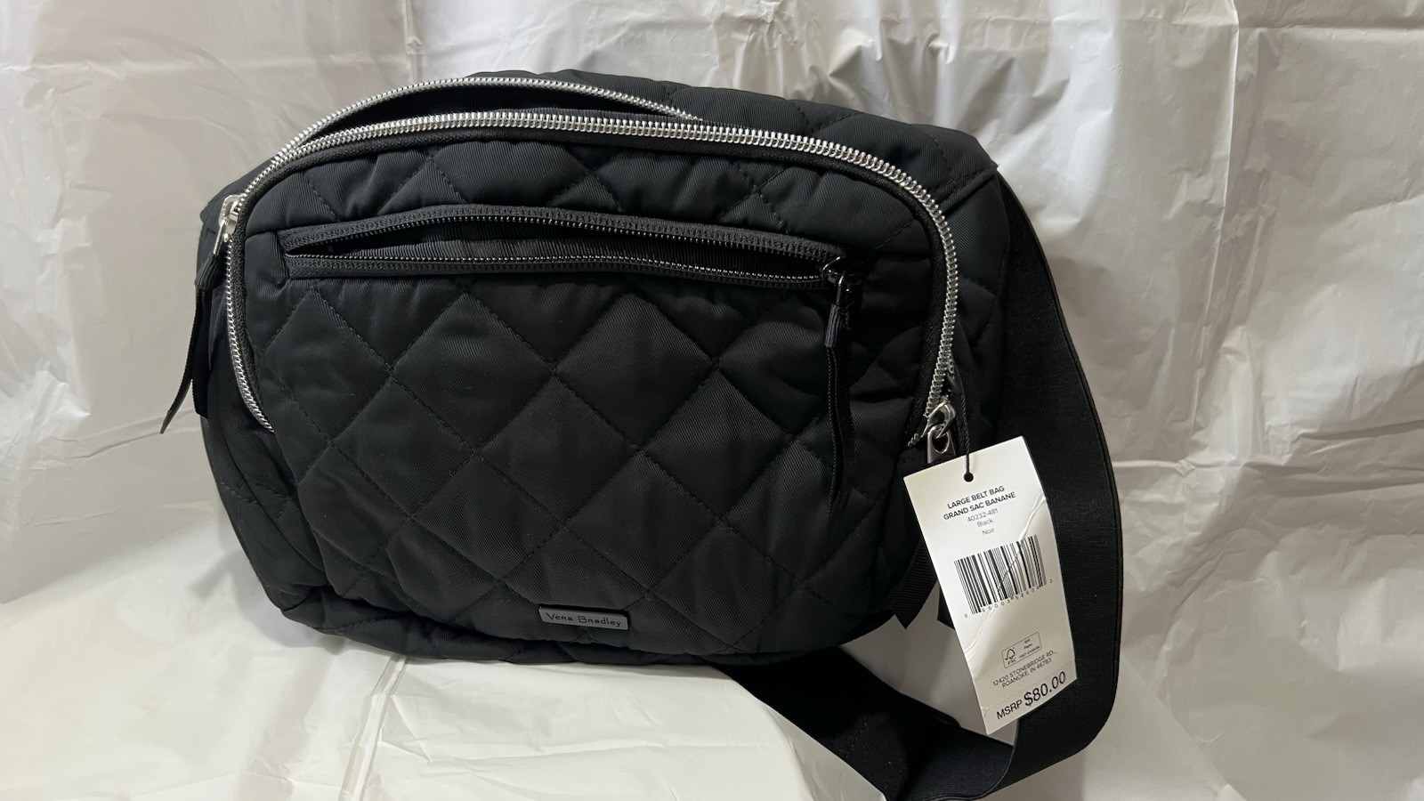 Vera Bradley Women’s Performance Twill Large Belt Bag Sling Crossbody