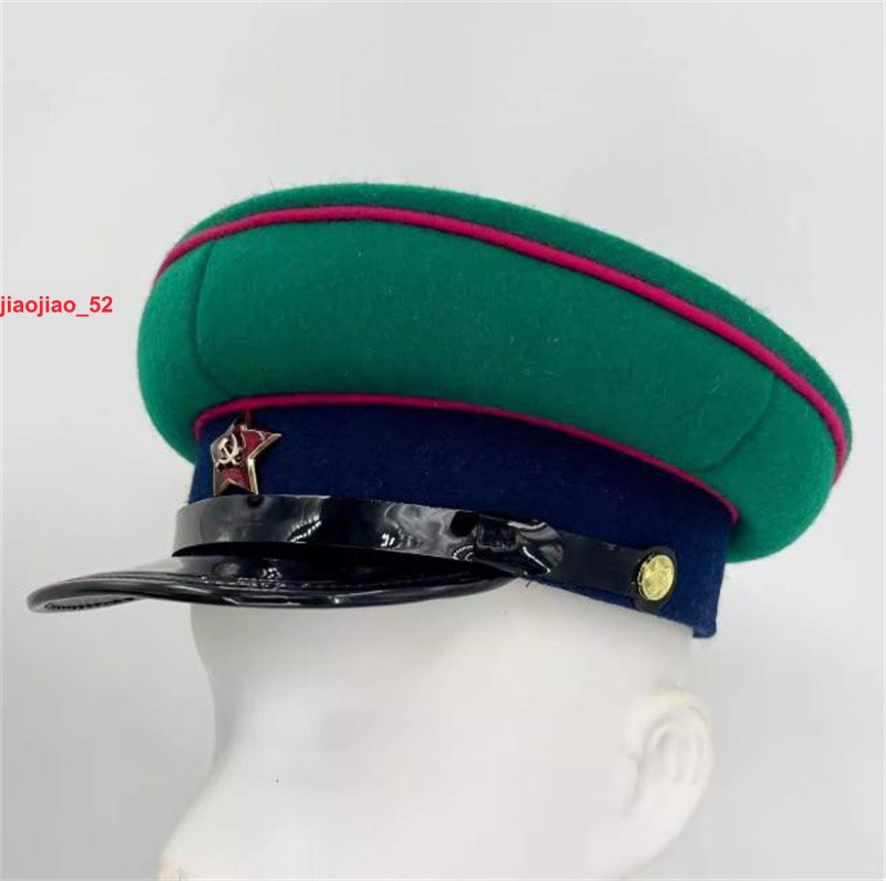 Soviet Political Commissar Hat Large Brim Soviet Uniform Hat Blue Gift Christmas