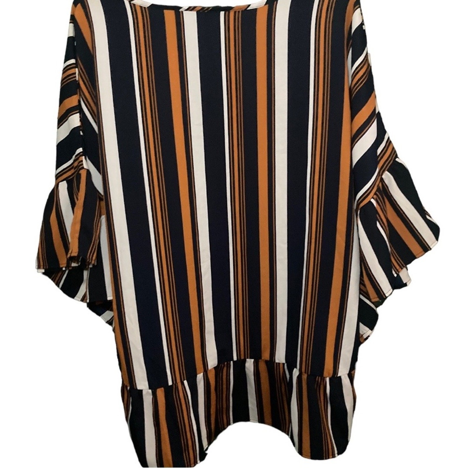 Striped Mileage Blouse With Chain Detail