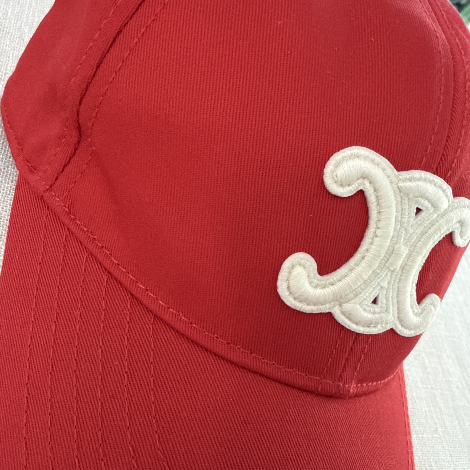 Celine Triomphe baseball cap Size M cotton embroidered Triomphe logo Paris