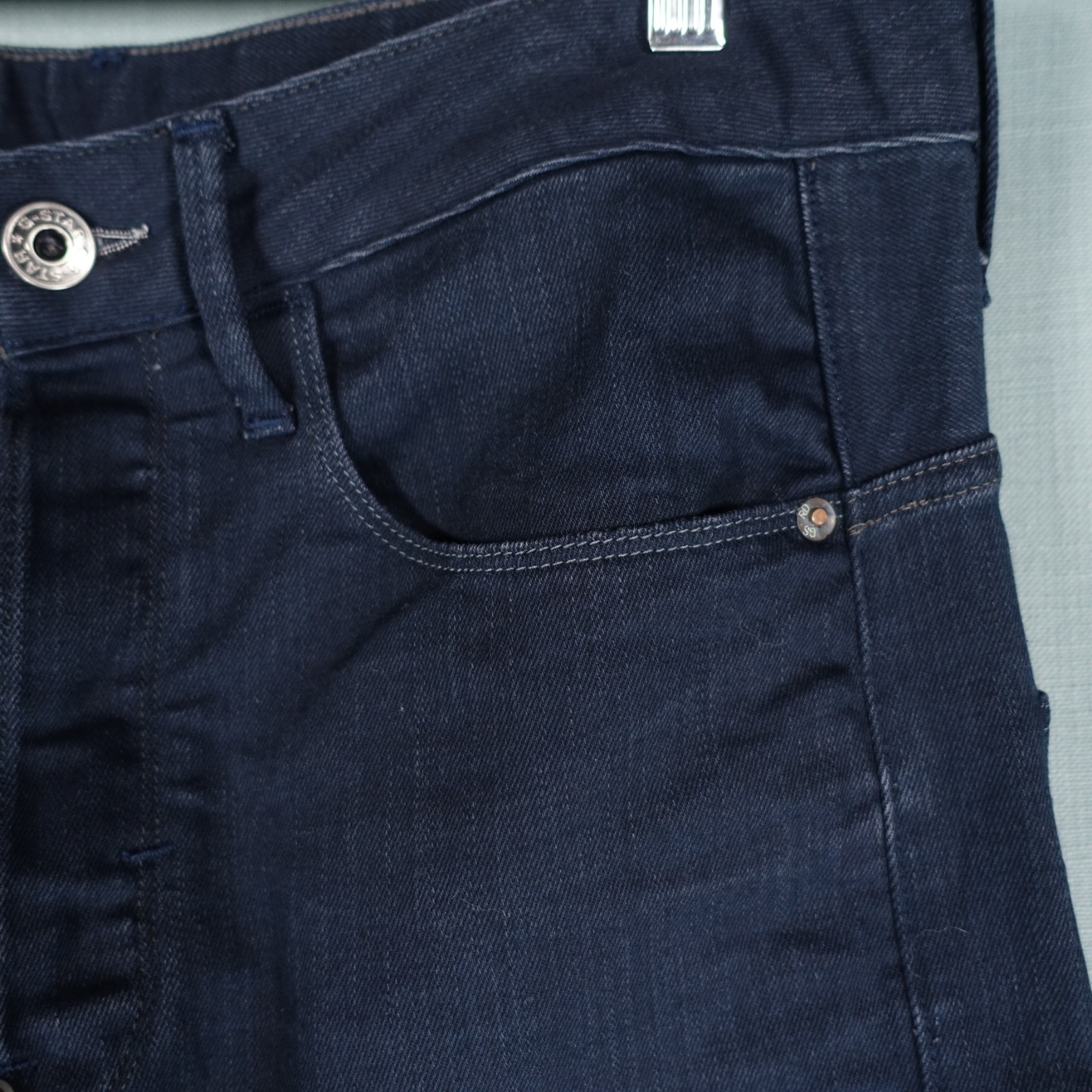 G Star Raw Jeans Mens W31 L30 Black Button Fly Twisted Type C Loose Tapered Pant
