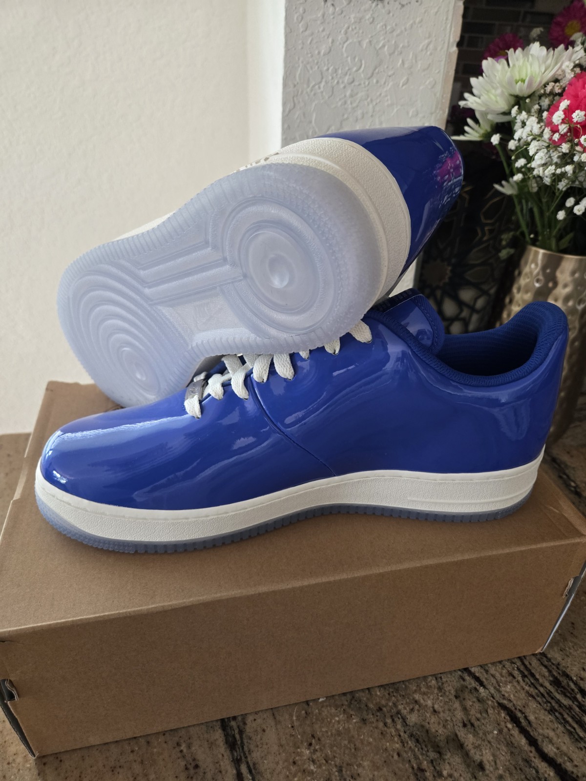 Nike Air Force 1 Low 404 Error Racer Blue/White Patent Leather HJ1060-400