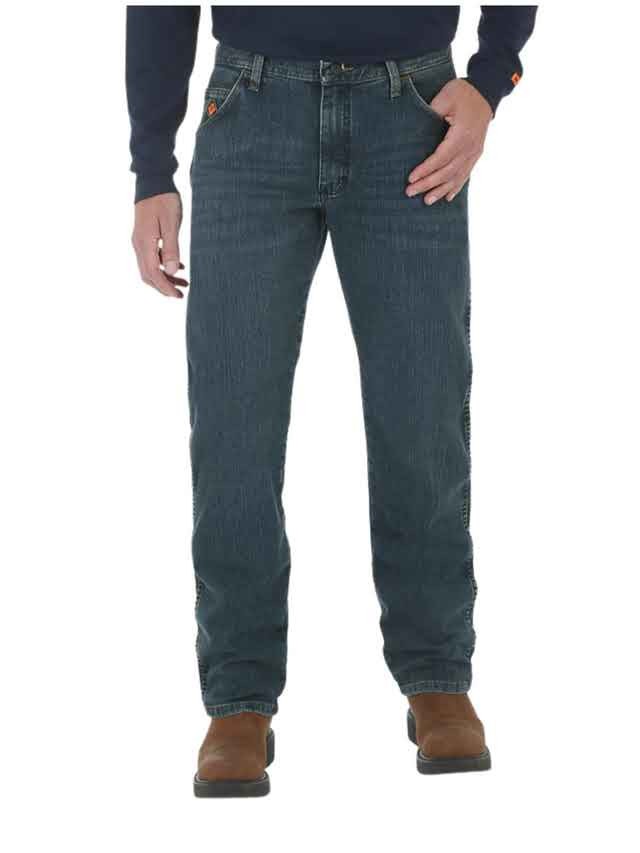 Brand New w/ Tags Wrangler FR Pants Mens 46 x 32 Blue Denim Flame Resistant