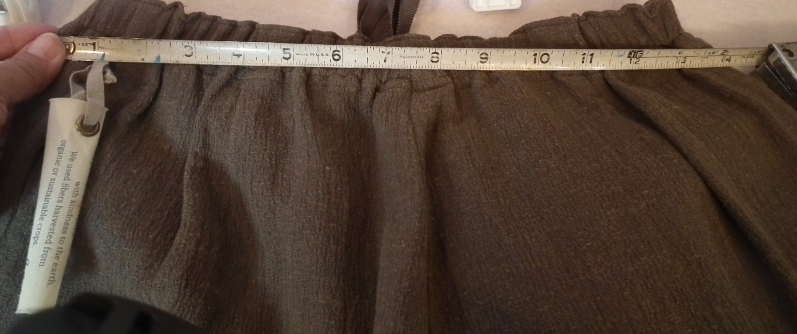 NWT J. Jill Hemp and Silk Brown Khaki Crepe Pant – Size XS