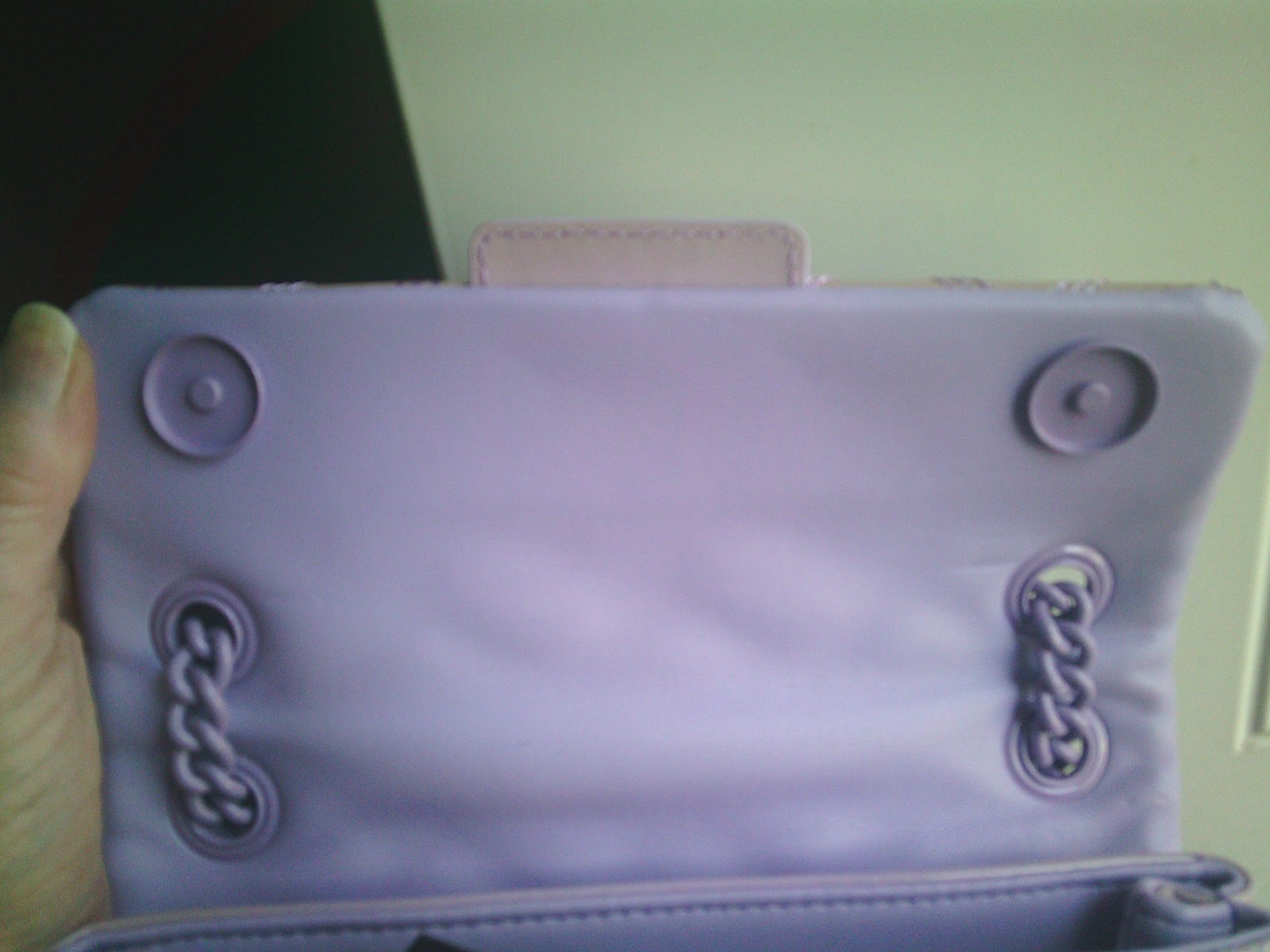READ DESCRIPTION KURT GEIGER LONDON MINI KENSINGTON DRENCH PATENT LEATHER BAG