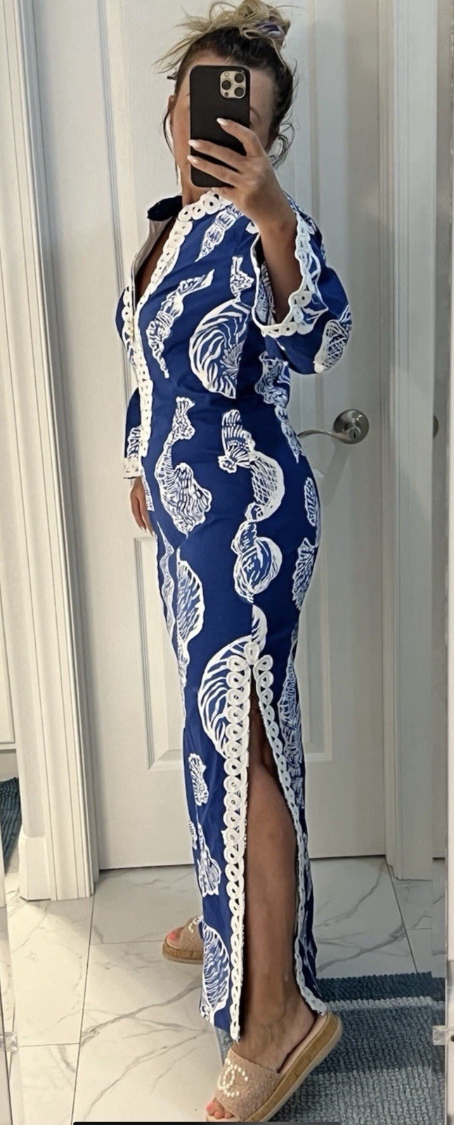 Lilly Pulitzer NWT Shealyn Stretch Maxi Caftan Shell Of A Good Time 🦄 Size 6,16
