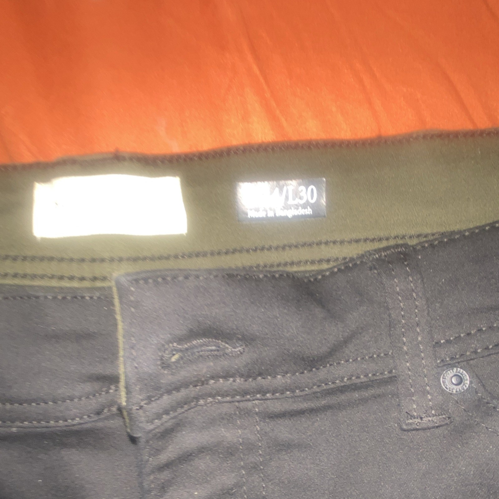 Scott James Men’s Slim Black Denim Jeans Dark Wash Mid Rise Button 5-Pocket