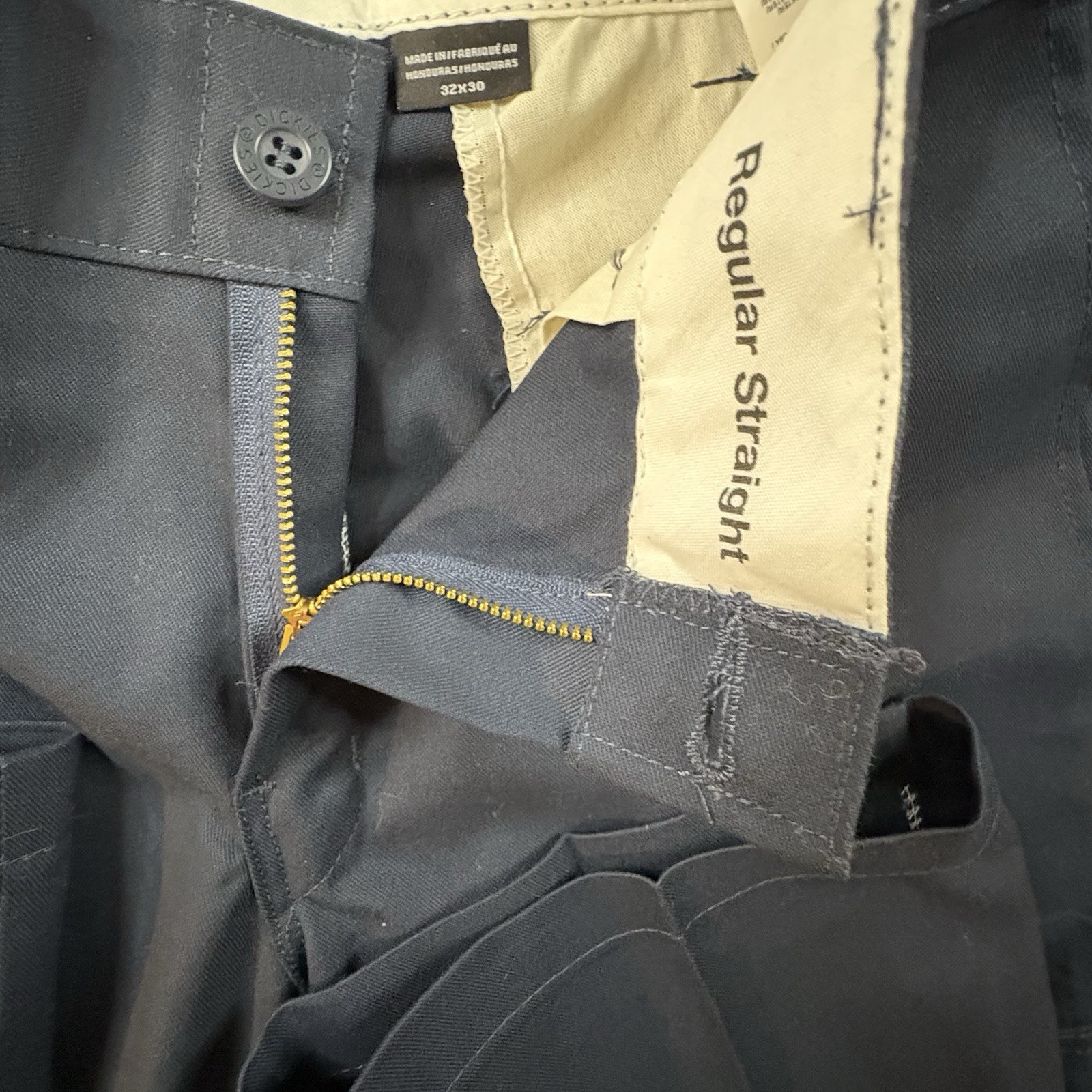 Dickies Men’s 33.5×29.75 Navy NWT Flex Regular Fit Straight Leg Cargo Work Pants