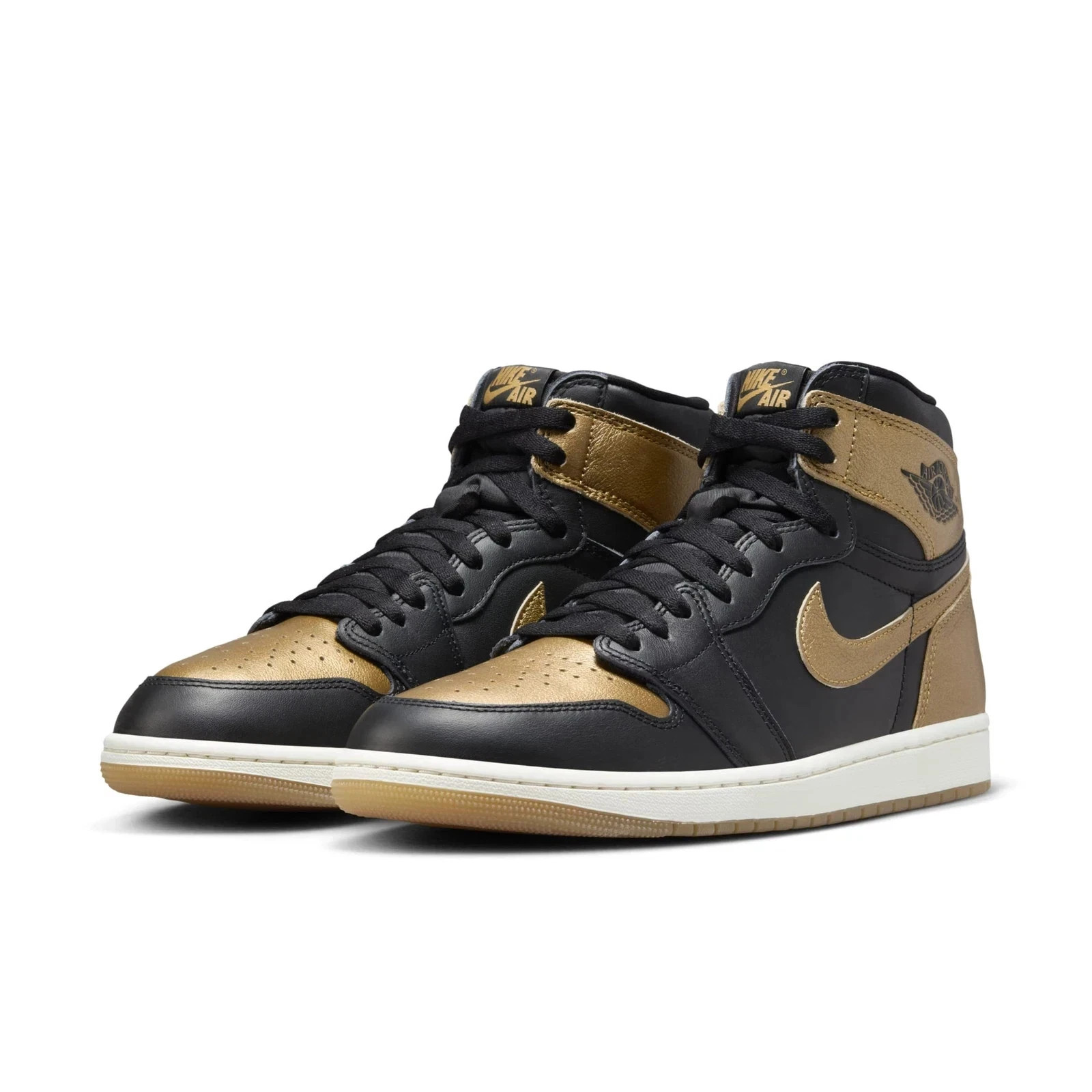 Nike Men’s Air Jordan 1 Retro High OG Blk/Metallic Gold Sail DZ5485-071 sz8.5-15
