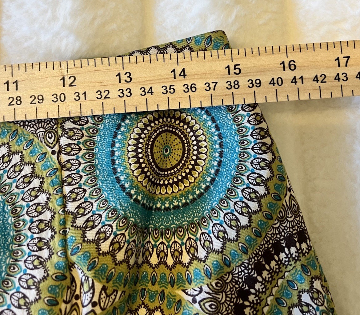 Bamboo Traders Skort Vibrant Boho Mandela Print Size 6 Blue, Green, Brown