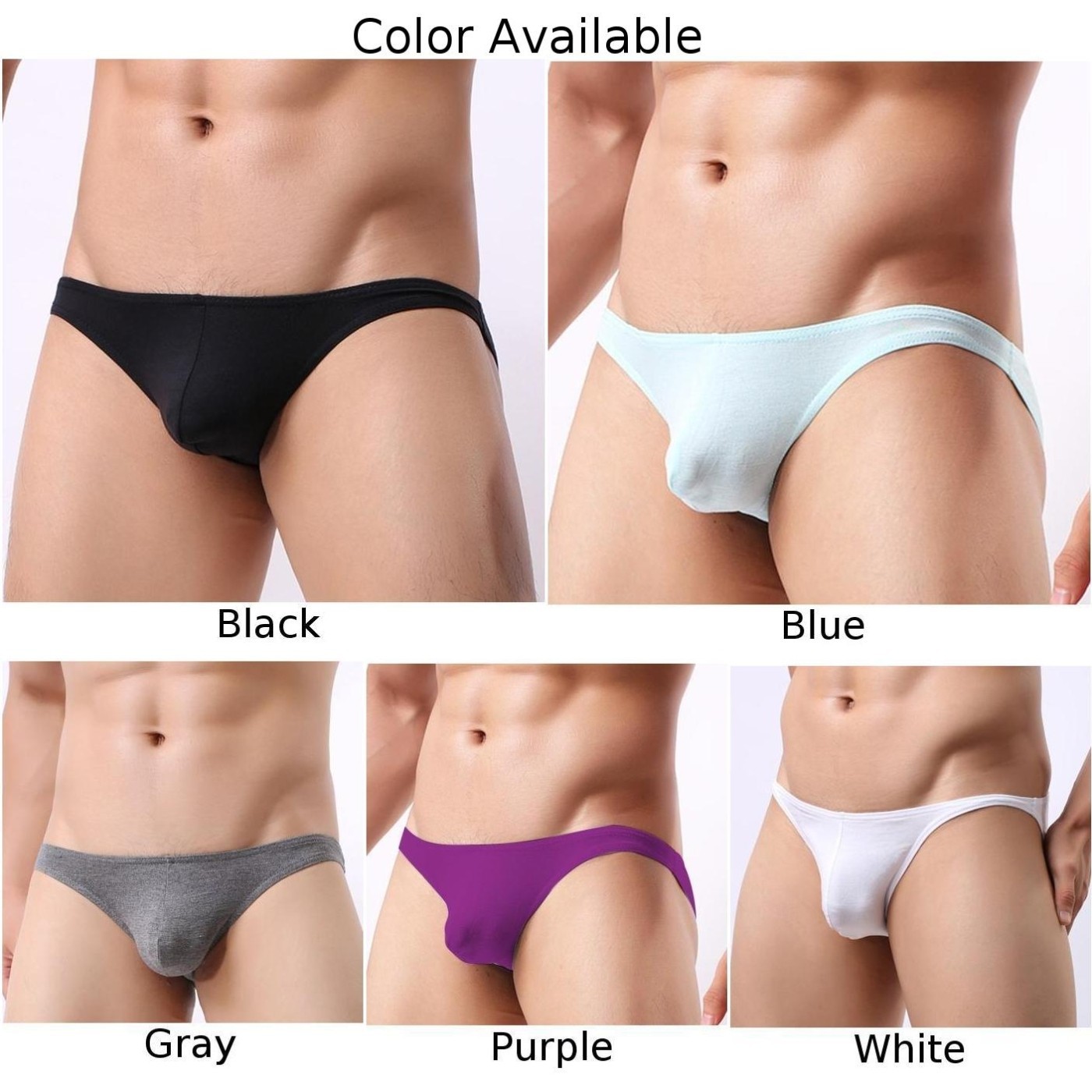 Bikini Briefs Men’s Underwear Comfortable G-String Soft Tagless Thongs