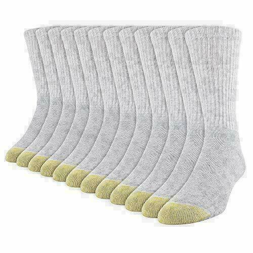 Gold Toe Men’s Cotton Crew 656s Athletic Sock Assorted Colors , Sizes