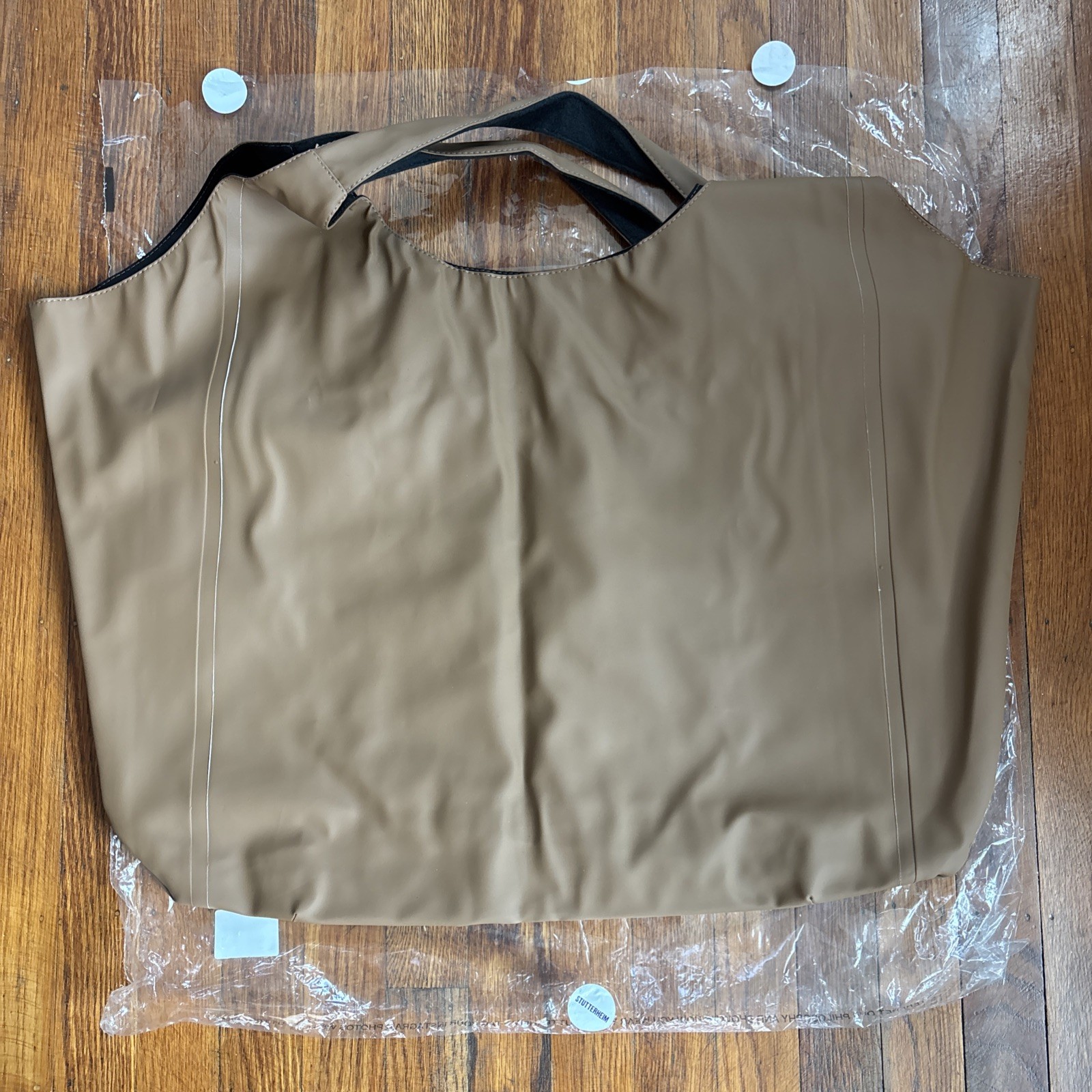 Stutterheim Sweden Svea Tote Bag Cognac Brown new large tote bag