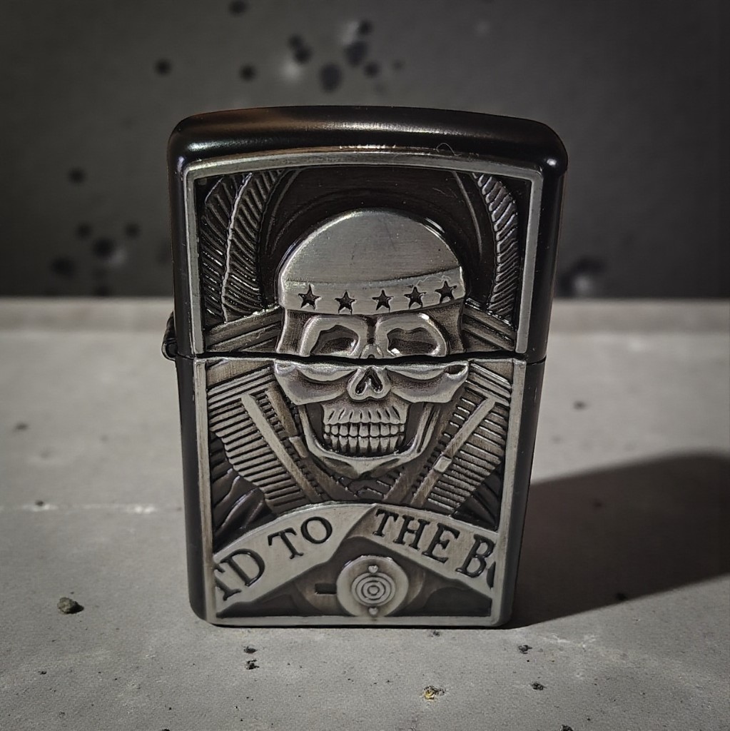 Men’s Belt w/ Lighter Buckle Skull Western Belt 32–40 Gift for Him