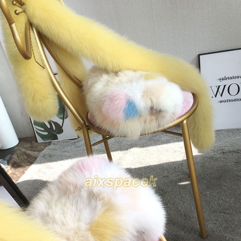 Women’s Real Fox Fur Scarf Shawl Winter Warm Long Scarves Fur Collar Neck Warm