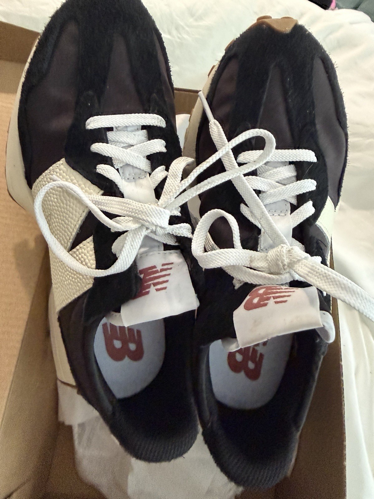 Woman’s Black New Balance 327 Size 6.5
